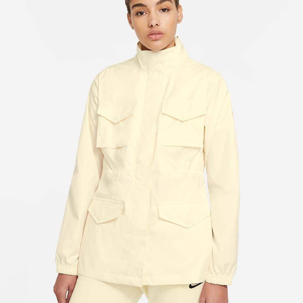 Nike Sportswear Women's M65 Woven Jacket Coconut Milk/Sesame (Yellow) CZ8972-114